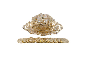 Round Chest with Crystal Beading and Tray