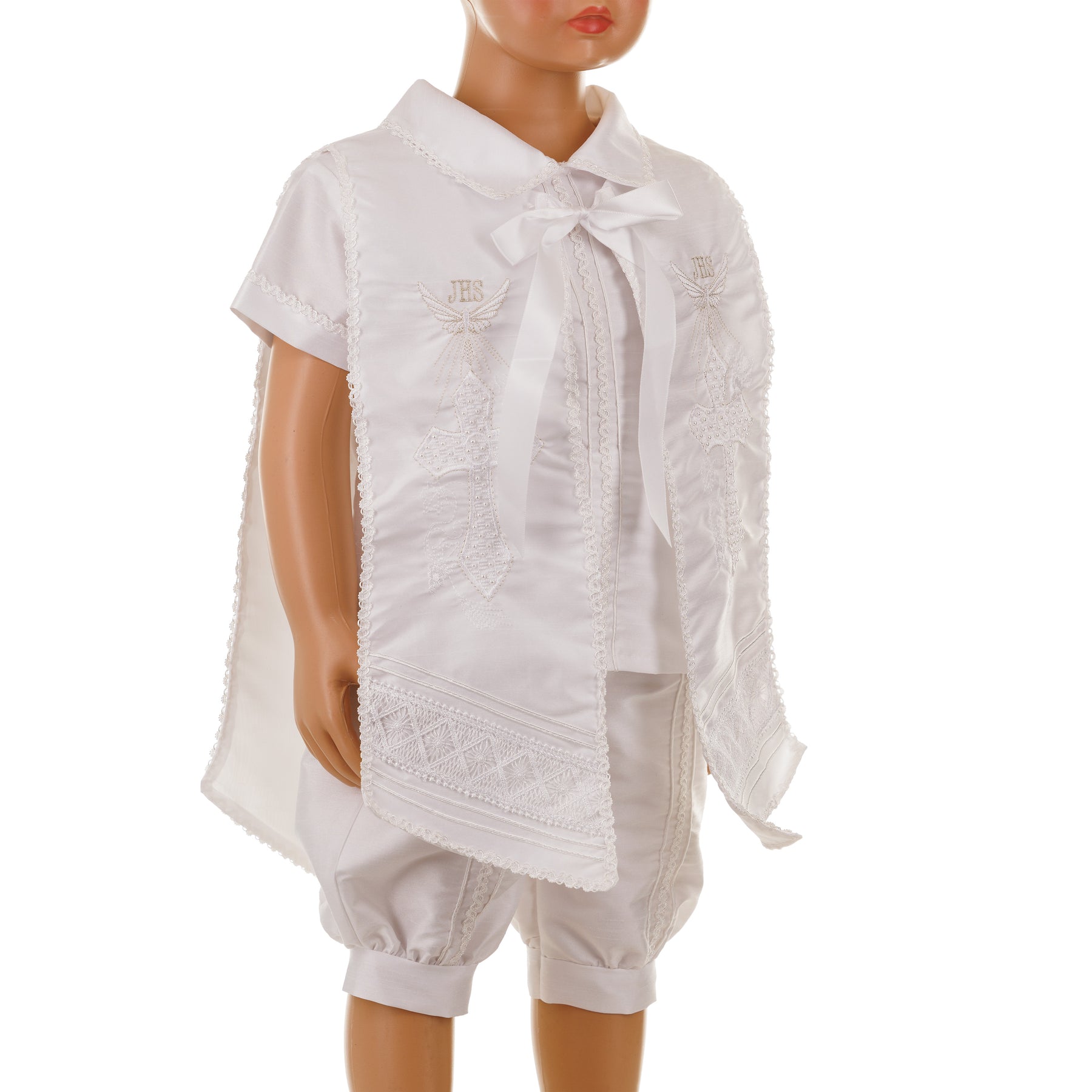 Boys Baptism Outfit, 4 Piece Christening Set, Traje de Bautizo - 905