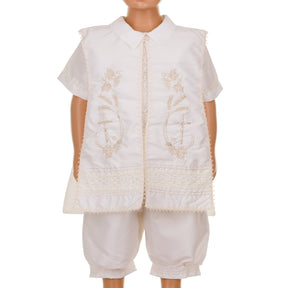 Boys Baptism Outfit, 4 Piece Christening Set, Traje de Bautizo - 802