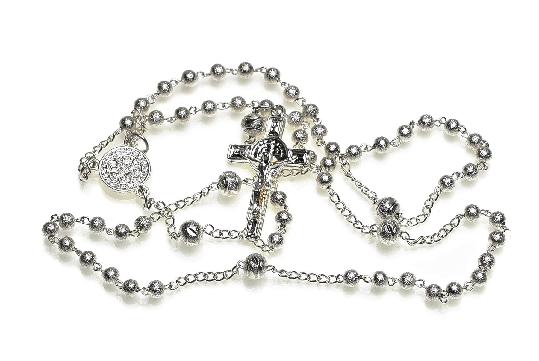 Handcrafted rosary in its standard fifteen Mysteries of the traditional Rosary. This item was designed based on the long-standing custom that was established by Pope Pius V in the 16th century.