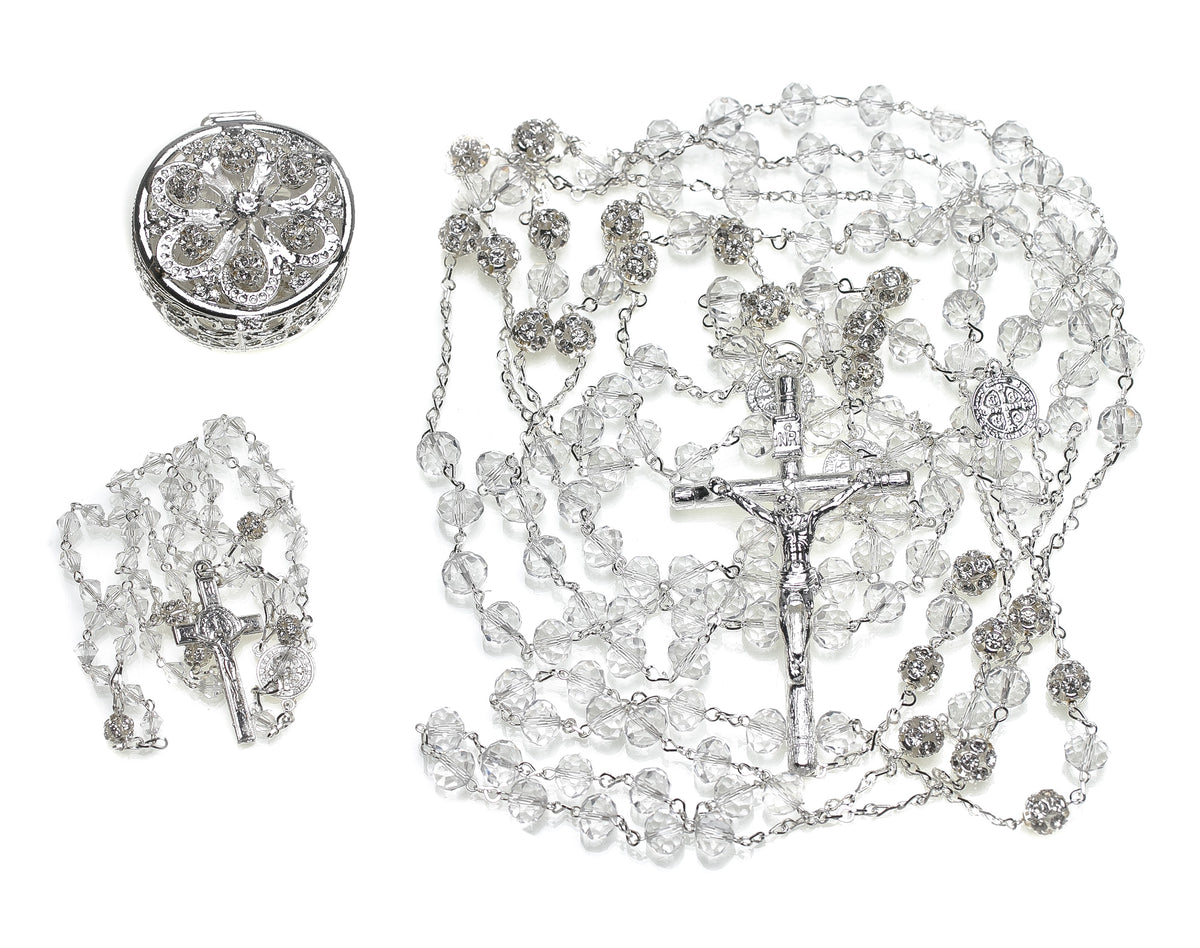 Crystal Wedding Lasso - The 3-Item Crystal Cluster Set